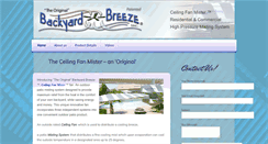 Desktop Screenshot of originalbackyardbreeze.com