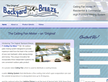 Tablet Screenshot of originalbackyardbreeze.com